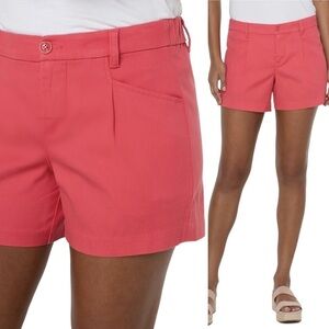 New Liverpool Hi-Rise Trouser Shorts in Watermelon Women’s Size 14/32